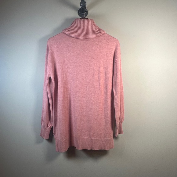 LOFT Pink Cowl Neck Pullover Sweater Women's Size M - Picture 5 of 8